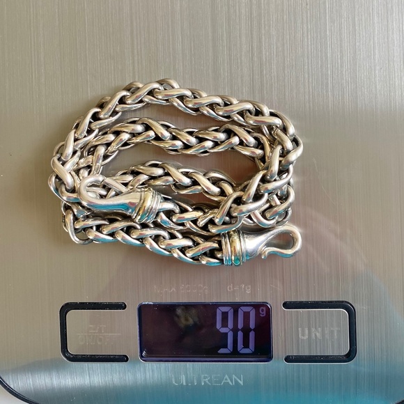 David Yurman 8mm and 16.5-inch Silver Necklace - Picture 7 of 7